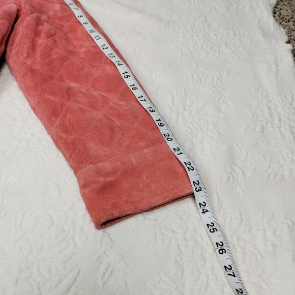Jerry Lewis 100% Genuine Leathar Jacket Women's Quilted Pink Suede Sz Med - Picture 13 of 16